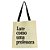Bolsa Ecobag 100% algodão Estampa LUTE COMO PROF (Alça preta) - Imagem 3