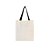 Bolsa Feminina Ecobag 100% algodão BRANCA CRUA (Alça preta) - Imagem 1