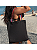 Bolsa Feminina Ecobag 100% algodão Black Crua (Alça colorida) - Imagem 1