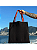 Bolsa Feminina Ecobag 100% algodão Black Crua (Alça colorida) - Imagem 2