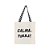 Bolsa Feminina Ecobag 100% algodão CALMA P (Alça xadrez) - Imagem 3