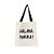 Bolsa Feminina Ecobag 100% algodão CALMA P*** (Alça preta) - Imagem 1