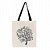 Bolsa Ecobag  100% algodão Estampa  RAÍZES (Alça preta) - Imagem 1