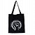 Bolsa Ecobag 100% algodão Black Estampa RESPEITO, IGUALDADE - Imagem 1