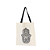 Bolsa Ecobag 100% algodão Estampa HAMSÁ (Alça preta) - Imagem 3