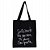 Bolsa Ecobag  100% algodão Black Estampa SOU GRATA - Imagem 1