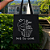 Bolsa Ecobag PRETA 100% Algodão Estampa LADO DOCE Reutilizável Estilosa - Imagem 2