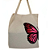 Bolsa Ecobag 100% algodão Estampa BUTTERFLY - Imagem 1
