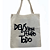 Bolsa Ecobag 100% algodão Estampa DEUS É BOM O TEMPO TODO - Imagem 1