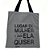 Bolsa Suede Lugar de Mulher Cinza - Imagem 1