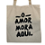 Bolsa Ecobag  100% algodão estampa AMOR MORA AQUI - Imagem 1