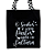 Bolsa Ecobag  100% algodão Black Xadrez Estampa NADA ME FALTARÁ - Imagem 1