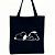 Bolsa Ecobag 100% algodão Black SNOOPY TIRED - Imagem 3
