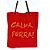Bolsa Suede Calma Porr* (Alça de Couro) - Vermelho - Imagem 1