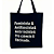 Bolsa Ecobag  100% algodão Black Estampa FEMINISTA - Imagem 1