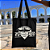 Bolsa Ecobag PRETA 100% Algodão Estampa EU AMO O RIO Reutilizável Estilosa - Imagem 3