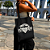 Bolsa Ecobag PRETA 100% Algodão Estampa EU AMO O RIO Reutilizável Estilosa - Imagem 2