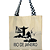 Bolsa Feminina Ecobag 100% algodão Pontos Turisticos RJ (Alça xadrez) - Imagem 1
