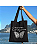 Bolsa Ecobag  100% algodão Black Estampa CORAJOSA - Imagem 2