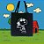Bolsa Ecobag  100% algodão Black Estampa SNOOPY COOL - Imagem 1