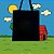 Bolsa Ecobag  100% algodão Black Estampa SNOOPY COOL - Imagem 2
