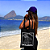 Bolsa Ecobag PRETA 100% Algodão Estampa GAROTA DE IPANEMA Reutilizável Estilosa - Imagem 1
