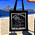Bolsa Ecobag PRETA 100% Algodão Estampa GAROTA DE IPANEMA Reutilizável Estilosa - Imagem 3
