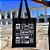 Bolsa Ecobag PRETA 100% Algodão Estampa MOSAICO CARIOCA Reutilizável Estilosa - Imagem 3