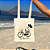 Mini Bolsa Ecobag Feminina 100% Algodão Estampa HAPPY TIME FOREVER Reutilizável Estilosa - Imagem 2