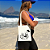 Mini Bolsa Ecobag Feminina 100% Algodão Estampa HAPPY TIME FOREVER Reutilizável Estilosa - Imagem 1