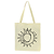 Bolsa Ecobag 100% Algodão Estampa SOL E LUA BOHO Reutilizável Estilosa - Imagem 3