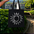 Bolsa Ecobag PRETA 100% Algodão Estampa SOL E LUA BOHO MÍSTICA Reutilizável Estilosa - Imagem 2