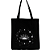 Bolsa Ecobag  100% algodão BLACK  Estampa Fases da Lua Sol Astrológica Mística - Imagem 1