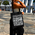 Bolsa Ecobag PRETA 100% Algodão Estampa RJ ESCRITAS Reutilizável Estilosa - Imagem 2