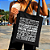 Bolsa Ecobag PRETA 100% Algodão Estampa RJ ESCRITAS Reutilizável Estilosa - Imagem 1