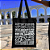 Bolsa Ecobag PRETA 100% Algodão Estampa RJ ESCRITAS Reutilizável Estilosa - Imagem 3