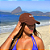 Boné Bordado Ajustável Identidade Carioca FELIZ NO SIMPLES Marrom Unissex - Imagem 2