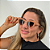 Óculos de Sol Feminino Gatinho Nude - Imagem 2