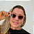 Óculos de Sol Feminino Gatinho Nude - Imagem 1