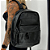 Mochila Preta Compacta Lisa - Estilosa , Moderna - Imagem 2
