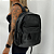 Mochila Preta Compacta Lisa - Estilosa , Moderna - Imagem 3