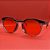 Óculos de Sol Transparente Lente Vermelha UV400 - Unissex Estiloso Moderno Leve e Confortável - Imagem 1
