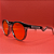 Óculos de Sol Transparente Lente Vermelha UV400 - Unissex Estiloso Moderno Leve e Confortável - Imagem 5