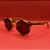 Óculos de Sol Estilo Madeira Marrom UV400 - Feminino Arredondado Elegante Natural Leve - Imagem 1