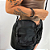 Shoulder Bag Preta Nylon Impermeável Compacta Multi Bolsos - Imagem 1