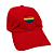Boné Bordado Ajustável Identidade Carioca – "Coração Lgbt " (Vermelho) - Imagem 3