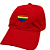 Boné Bordado Ajustável Identidade Carioca – "Coração Lgbt " (Vermelho) - Imagem 2