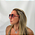 Óculos de Sol Quadrado Rose UV400 Feminino - Imagem 3