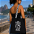 Bolsa Ecobag 100% algodão Black Anda cum fé (xadrez) - Imagem 2