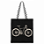 Bolsa Ecobag 100% algodão Black Bicicleta (xadrez) - Imagem 2